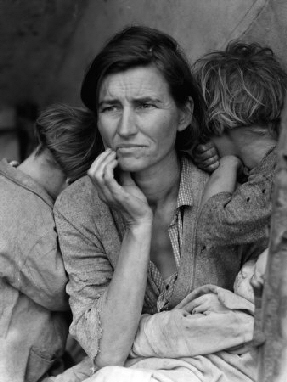 Dorothea Lange, American photographer: Migrant Mother 1936
