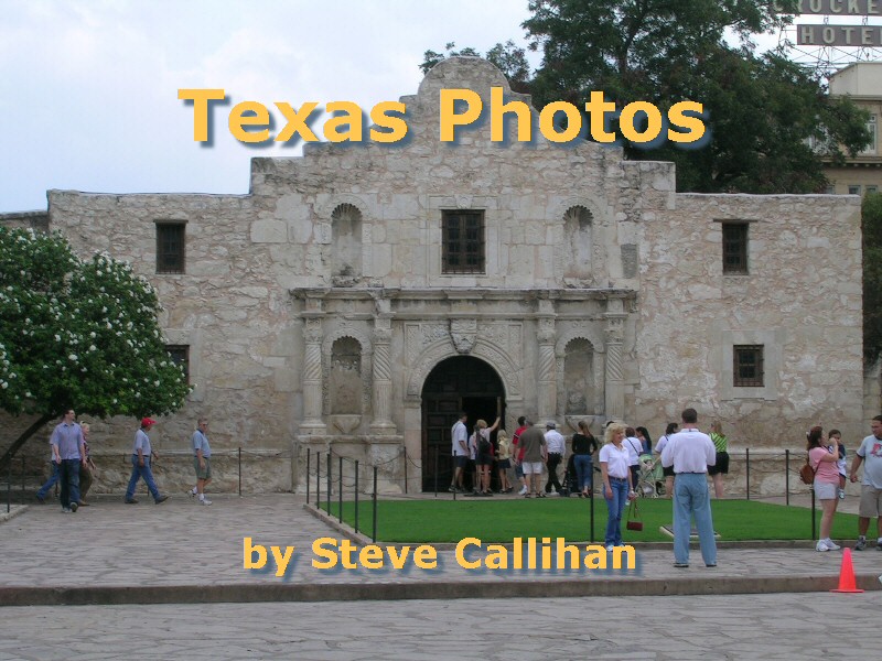 Photographs of Texas, including the Alamo, Hill Country, Gulf Coast, and more.